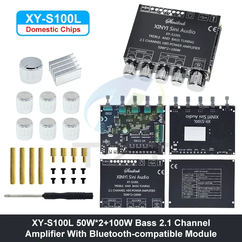 Bluetooth 5.0 Stereo Amplifier Module 50W x 2, 100W Sub 8 Bluetooth 5.0 Stereo Amplifier Module 50W x 2, 100W Sub - Image 8