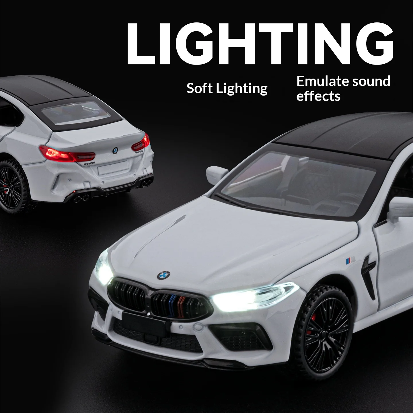 1/32 BMW M8 Diecast Model in Metallic Purple 4 1/32 BMW M8 Diecast Model in Metallic Purple - Image 4