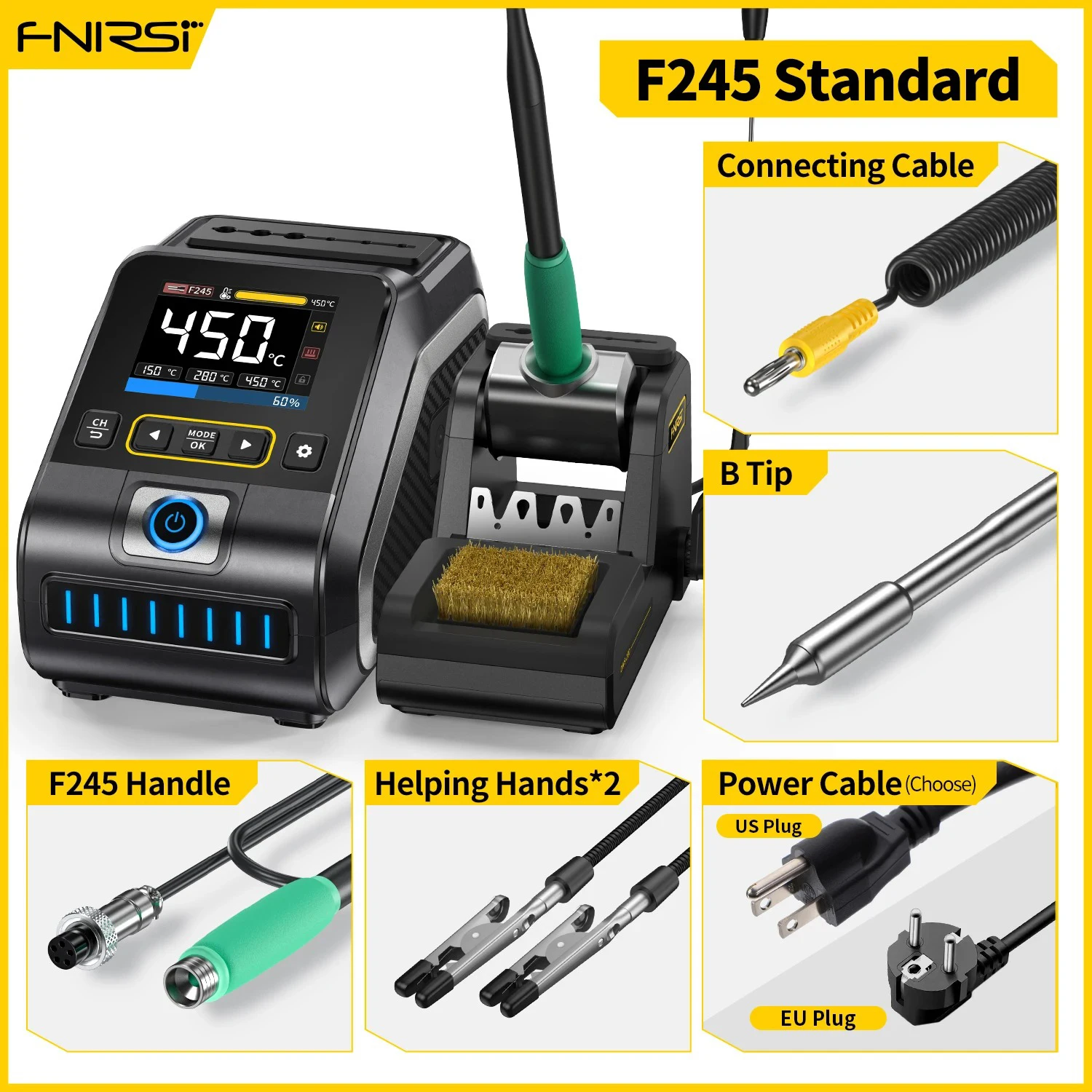 FNIRSI DWS-200 Soldering Station with 200W Power 9 FNIRSI DWS-200 Soldering Station with 200W Power - Image 9