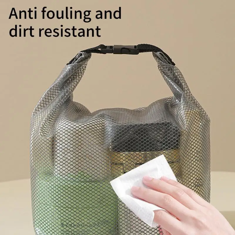 Water-Resistant Makeup Bag Set in Black & White 2 Water-Resistant Makeup Bag Set in Black & White - Image 2