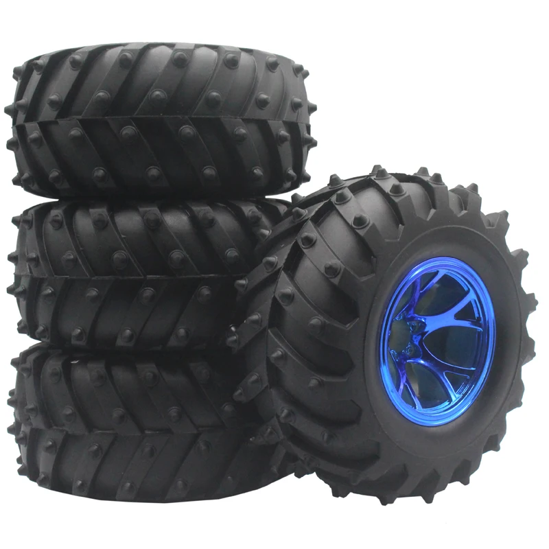 RC Monster Truck Tires & Rims Set 4pcs 4 RC Monster Truck Tires & Rims Set 4pcs - Image 4