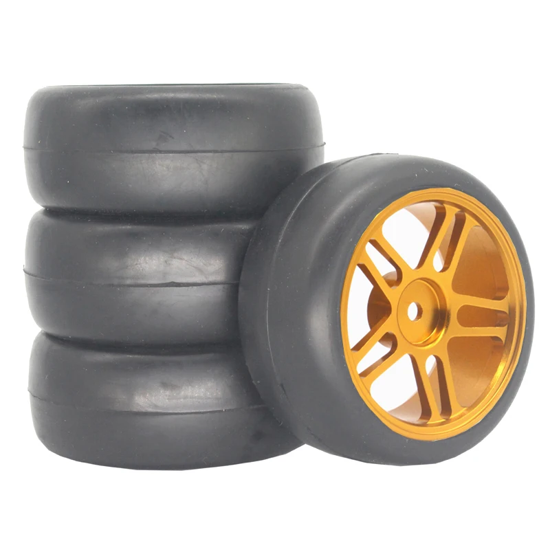 1/10 RC Rally Tires Set with Purple Rims 6 1/10 RC Rally Tires Set with Purple Rims - Image 6