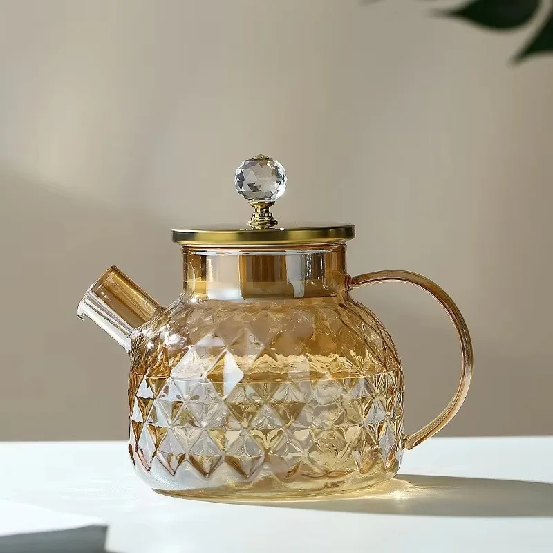 Elegant High Borosilicate Glass Teapot 1000ml/1800ml 3 Elegant High Borosilicate Glass Teapot 1000ml/1800ml - Image 3