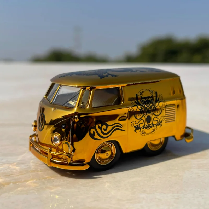 Gold VW T1 Van Diecast Model 1:64 Scale 3 Gold VW T1 Van Diecast Model 1:64 Scale - Image 3