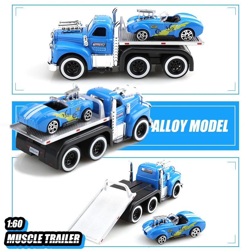 Vintage Die-Cast Truck Set 1:60 Scale in Red 3 Vintage Die-Cast Truck Set 1:60 Scale in Red - Image 3