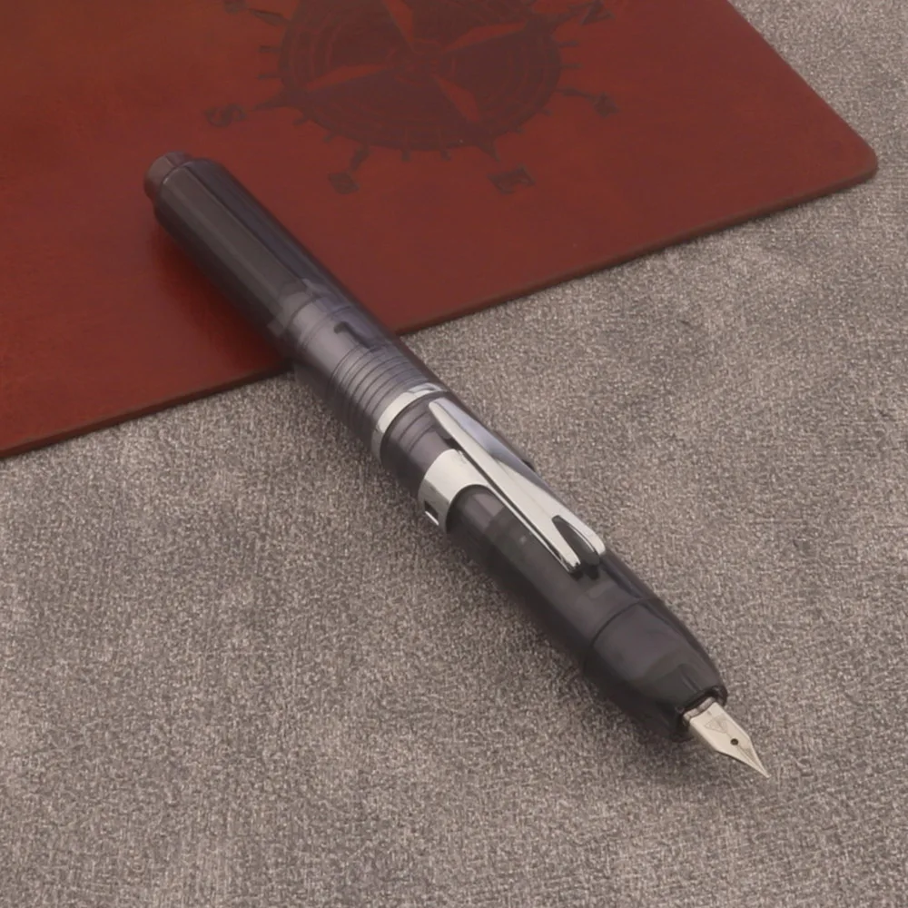 Transparent Plastic Fountain Pen with Metal Nib 8 Transparent Plastic Fountain Pen with Metal Nib - Image 8