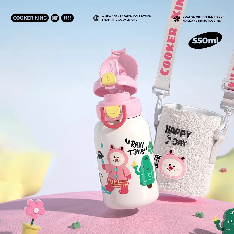 Children's Stainless Steel Cartoon Water Bottle 8 Children's Stainless Steel Cartoon Water Bottle - Image 8