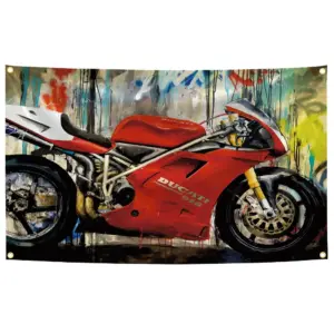 Ducati 90x150cm Motorcycle Wall Flag 18 Se9b362314a8847d9b99793440ddae8b7i