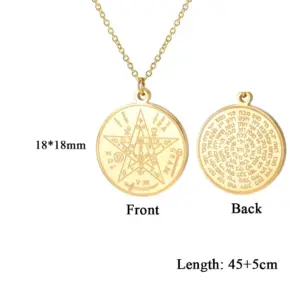 Stainless Steel Tetragrammaton Necklace 16 Se9bda5beb8d1406593ae5bf1fa5b1c32I