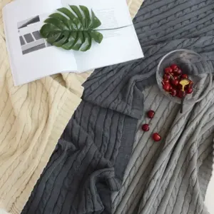 Vibrant Lime Green Cotton Knitted Blanket 13 Se9cbd136d99946eaa7e73d307bbc1719d