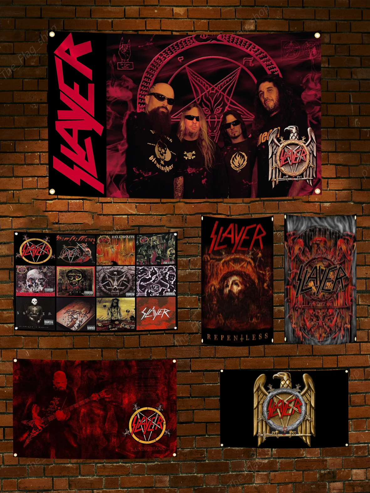 Thrash Metal Slayer Wall Flag 90x150cm 2 Thrash Metal Slayer Wall Flag 90x150cm - Image 2