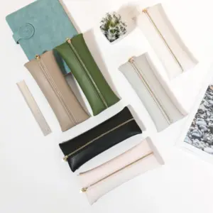 Elegant Light Gray PU Pencil Case for 16 Pens 15 Sed43a46d4dab4d67a743fb10828adf88Q