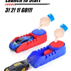 1:64 Scale Racing Catapult Set with Die-Cast Cars 12 Sed66699ea8ad4f2f86b22272fdcb2abep