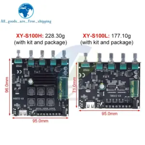 Bluetooth 5.0 Stereo Amplifier Module 50W x 2, 100W Sub 9 Seddd97bd48484629878f8f04df931548y
