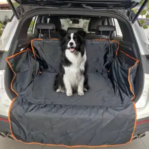SUV Car Trunk Pet Mat with Orange Piping
