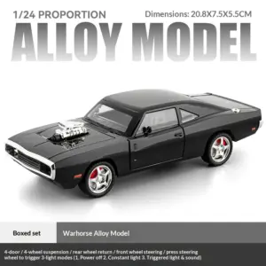 1/24 Alloy War Horse Car Model in Black 16 See09911420e2489497e2b40aa6546eb23