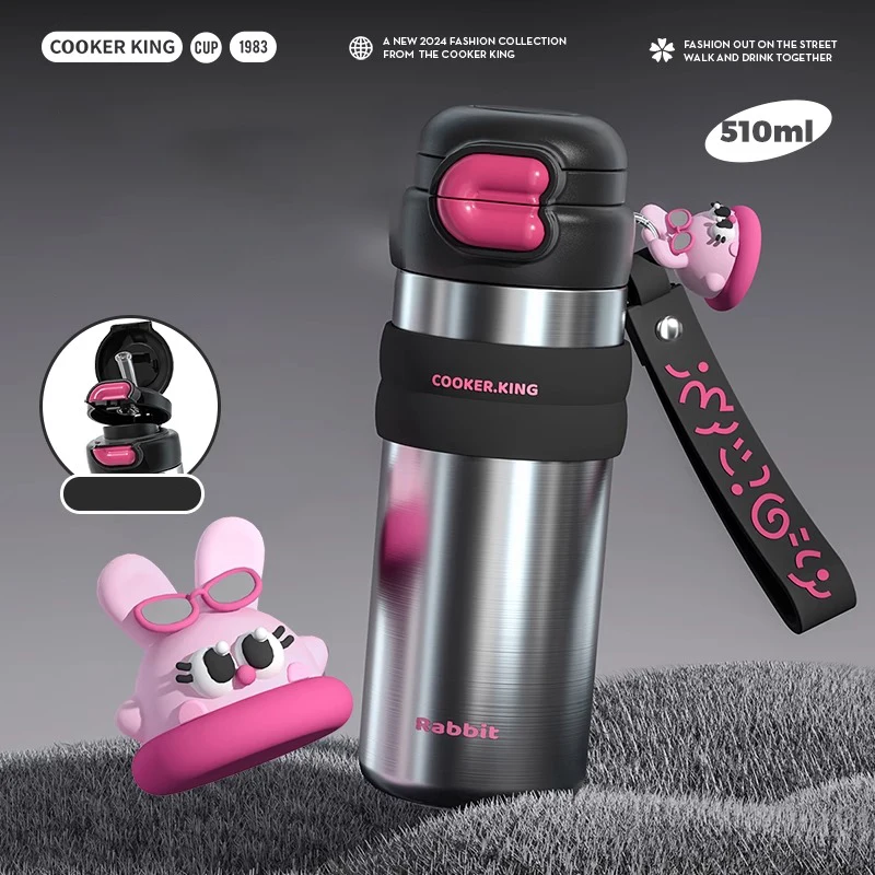 Bunny-Themed 316 Stainless Steel Water Bottle 10 Bunny-Themed 316 Stainless Steel Water Bottle - Image 10