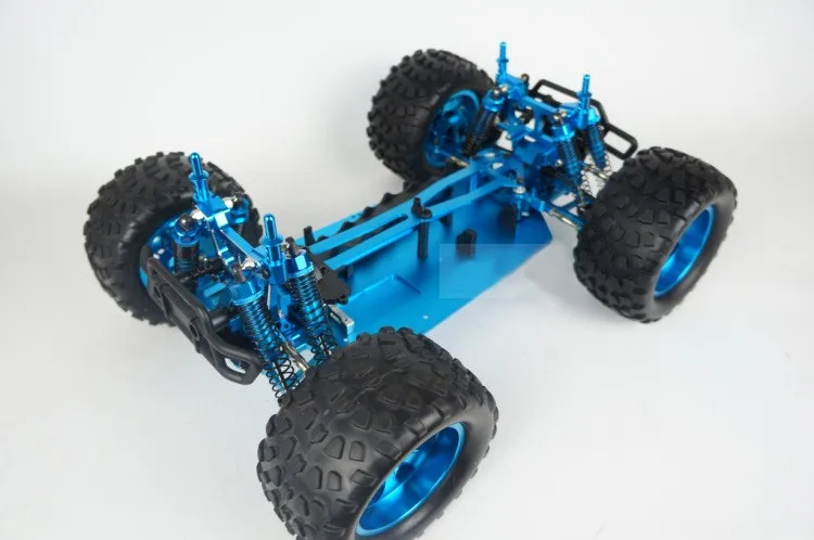 Blue 1/10 Scale Metal RC Frame for Off-Road Vehicles 2 Blue 1/10 Scale Metal RC Frame for Off-Road Vehicles - Image 2
