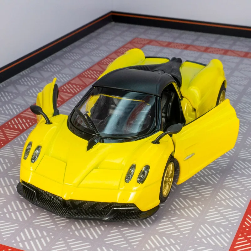 Yellow Pagani Huayra 1:32 Scale Diecast Model 3 Yellow Pagani Huayra 1:32 Scale Diecast Model - Image 3