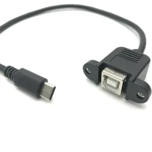 USB B Male to Female Extension Cable 50cm 15 Sf1542853d11d4f7b8d4a48eaa741f85fx