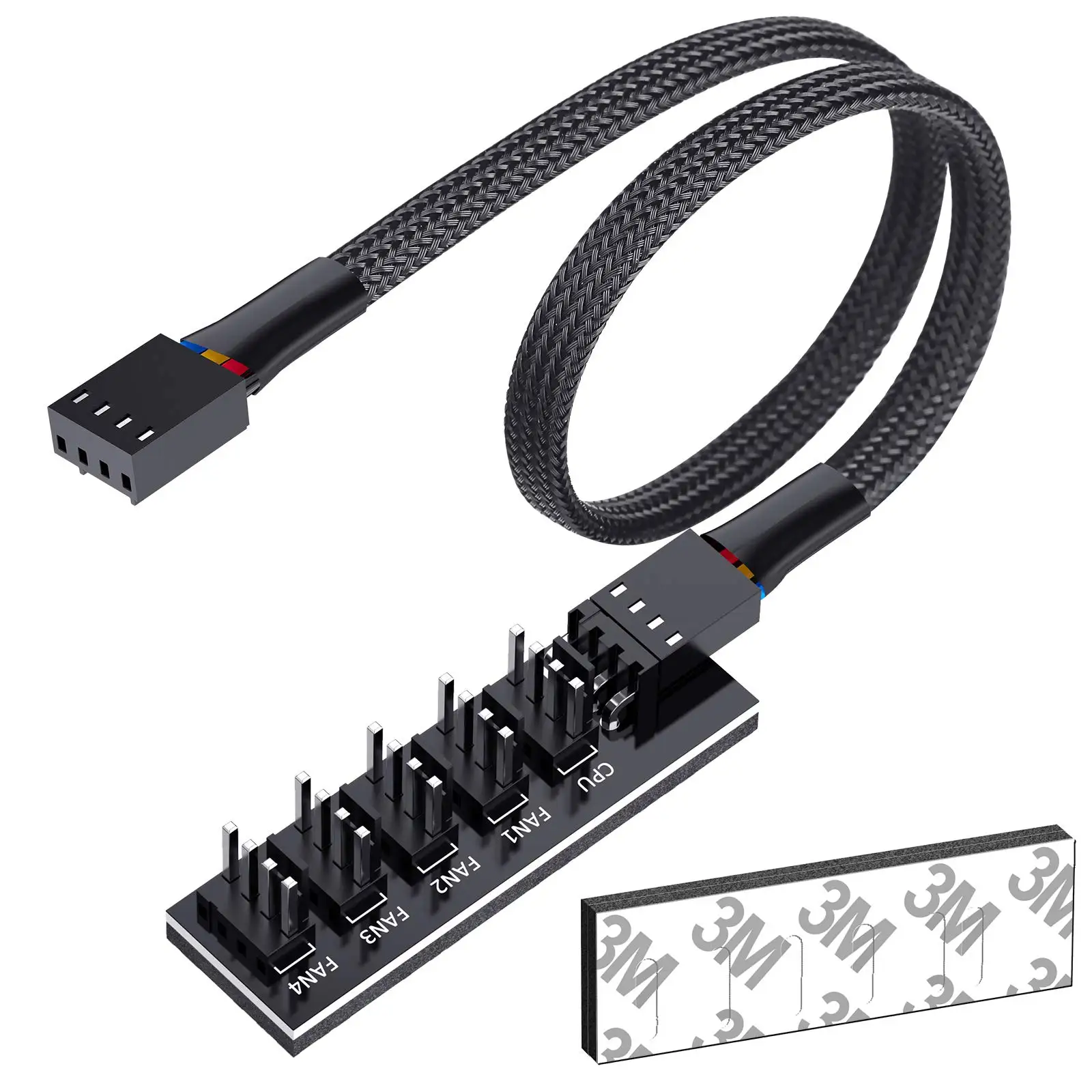 COOLCIRC 4Pin PWM Fan Hub Splitter for PC Fans 6 COOLCIRC 4Pin PWM Fan Hub Splitter for PC Fans - Image 6