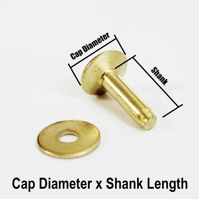 Copper and Brass Leather Rivet Set (10 Pcs) 8 Copper and Brass Leather Rivet Set (10 Pcs) - Image 8