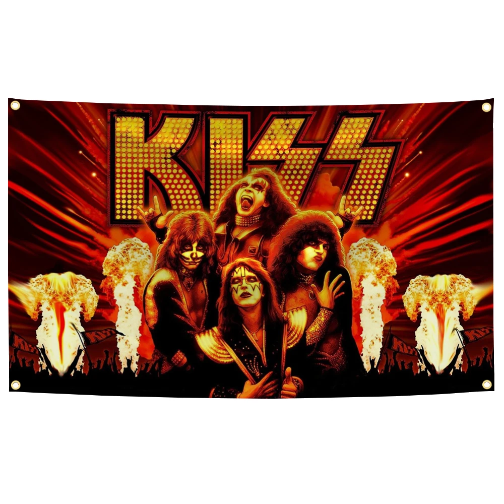 KISS Band Metal Wall Flag 90x150 cm 4 KISS Band Metal Wall Flag 90x150 cm - Image 4