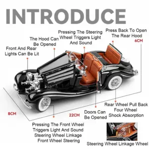 1:24 Scale Vintage Car Model Collection 14 Sf43d0276de584136ac19b3d71034b267P