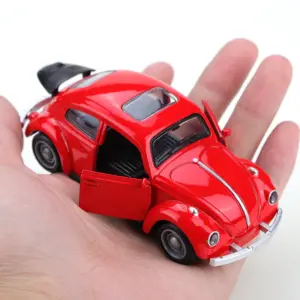 Vintage Volkswagen Beetle Die-Cast Pullback Toy Car 17 Sf5161e6b6d524390b09d9440877e7d35y