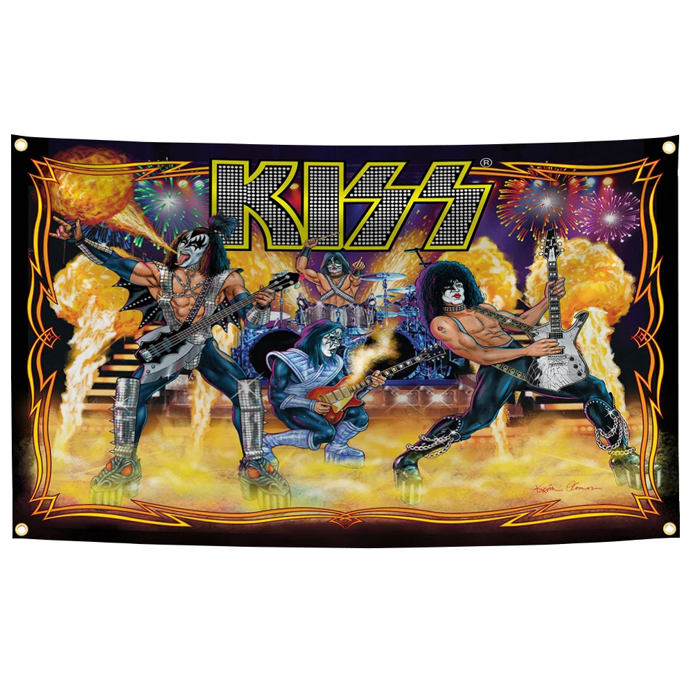 KISS Band Metal Wall Flag 90x150 cm 5 KISS Band Metal Wall Flag 90x150 cm - Image 5