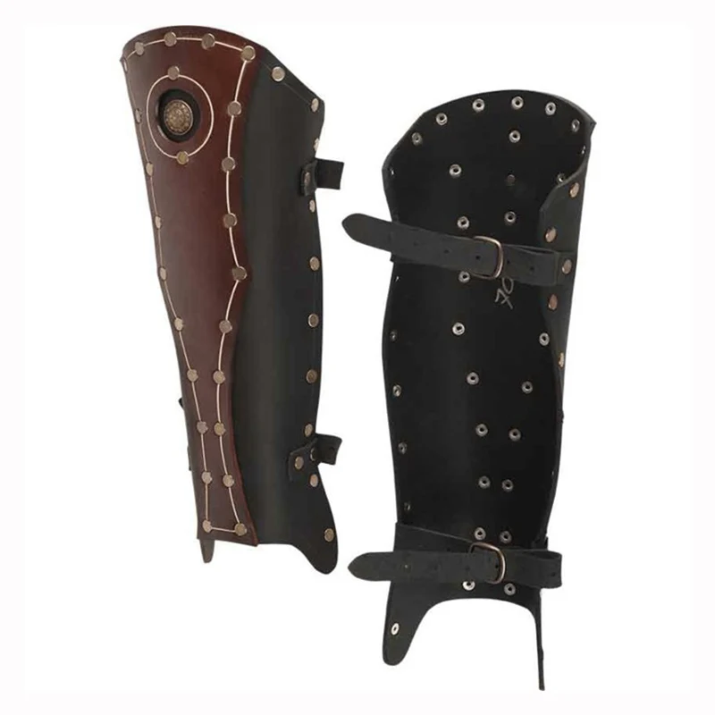 Medieval Faux Leather Gaiters for Cosplay 2 Medieval Faux Leather Gaiters for Cosplay - Image 2