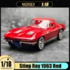 NOREV diecast model 1/18 Sting Ray 1963 Red car model static display holiday gift collection