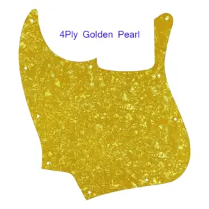 Left-Handed 5-String Jazz Bass Pickguard Vintage Yellow 16 Sfa4f3198762d45909a12ecd84492d4caK