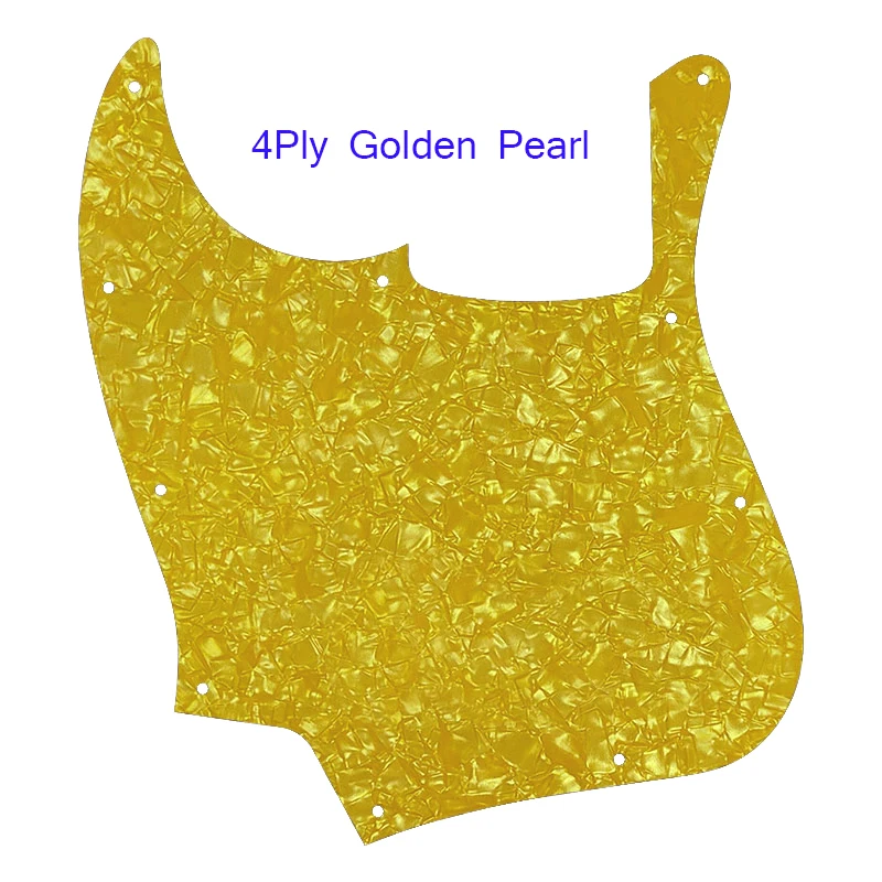 Left-Handed 5-String Jazz Bass Pickguard Vintage Yellow 7 Left-Handed 5-String Jazz Bass Pickguard Vintage Yellow - Image 7