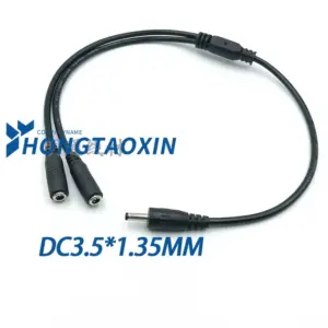 Black DC Power Splitter Extension Cable 0.35m 9 Sfc0bfba0c3e94444aa85d3929952864fz