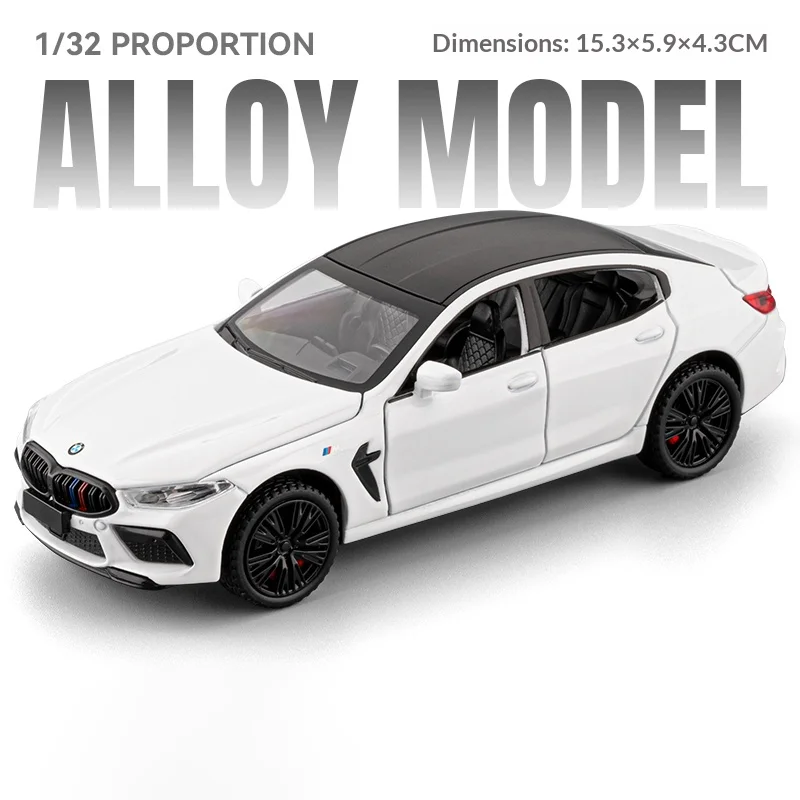 1/32 BMW M8 Diecast Model in Metallic Purple 7 1/32 BMW M8 Diecast Model in Metallic Purple - Image 7