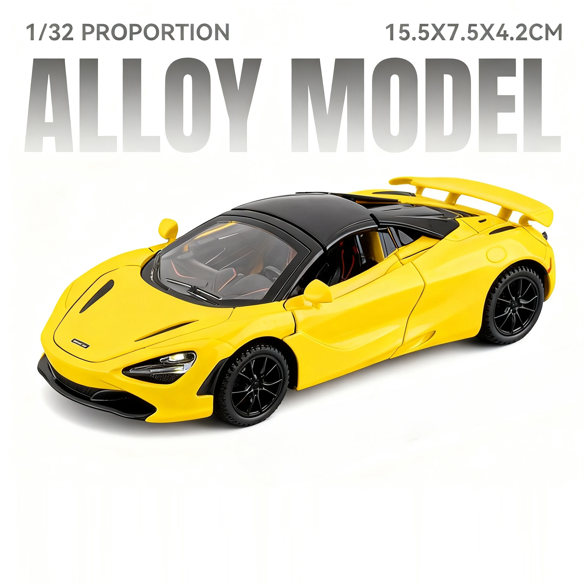 Vibrant Orange 1:32 Diecast Alloy Car Model 10 Vibrant Orange 1:32 Diecast Alloy Car Model - Image 10
