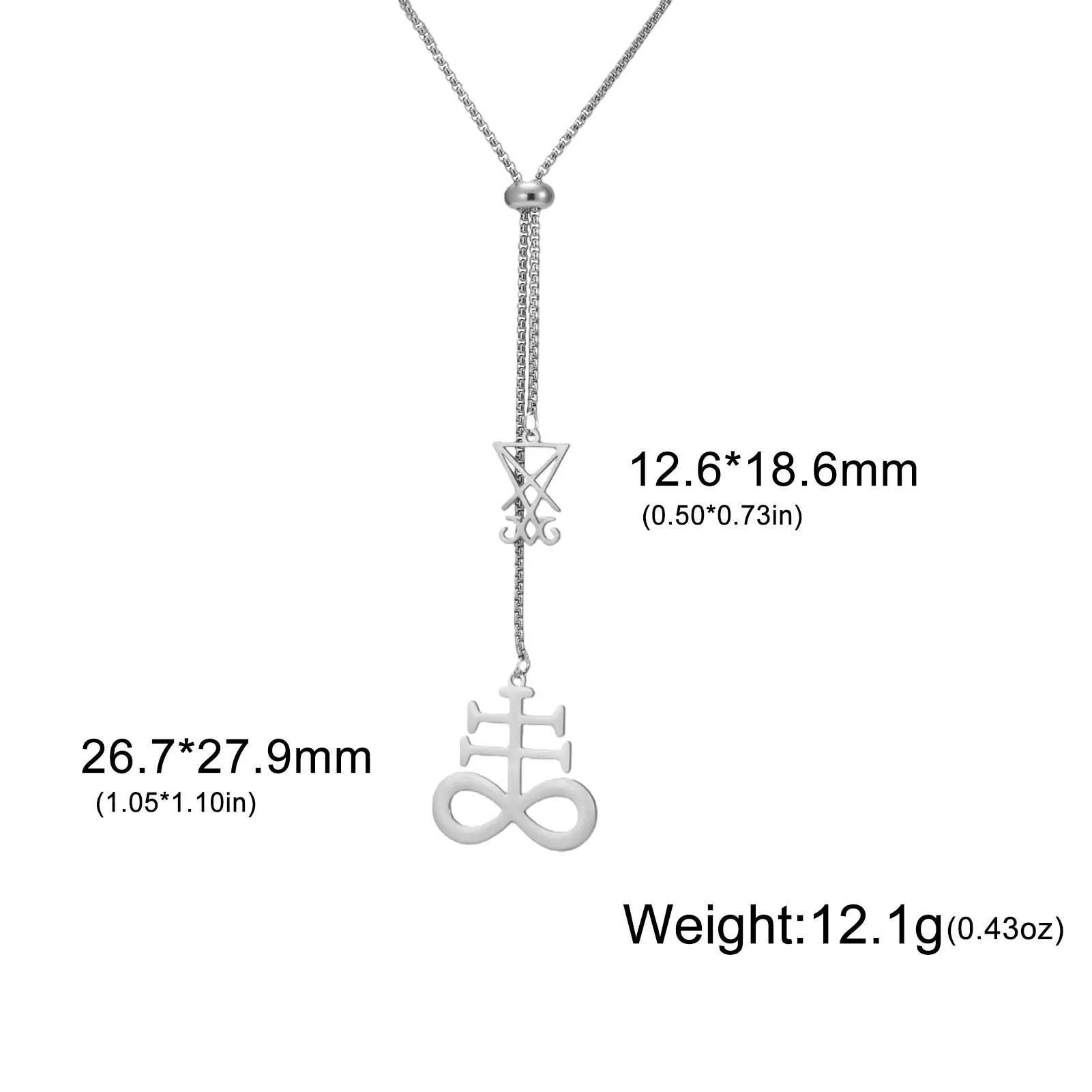 Stainless Steel Leviathan Cross Necklace 7 Stainless Steel Leviathan Cross Necklace - Image 7