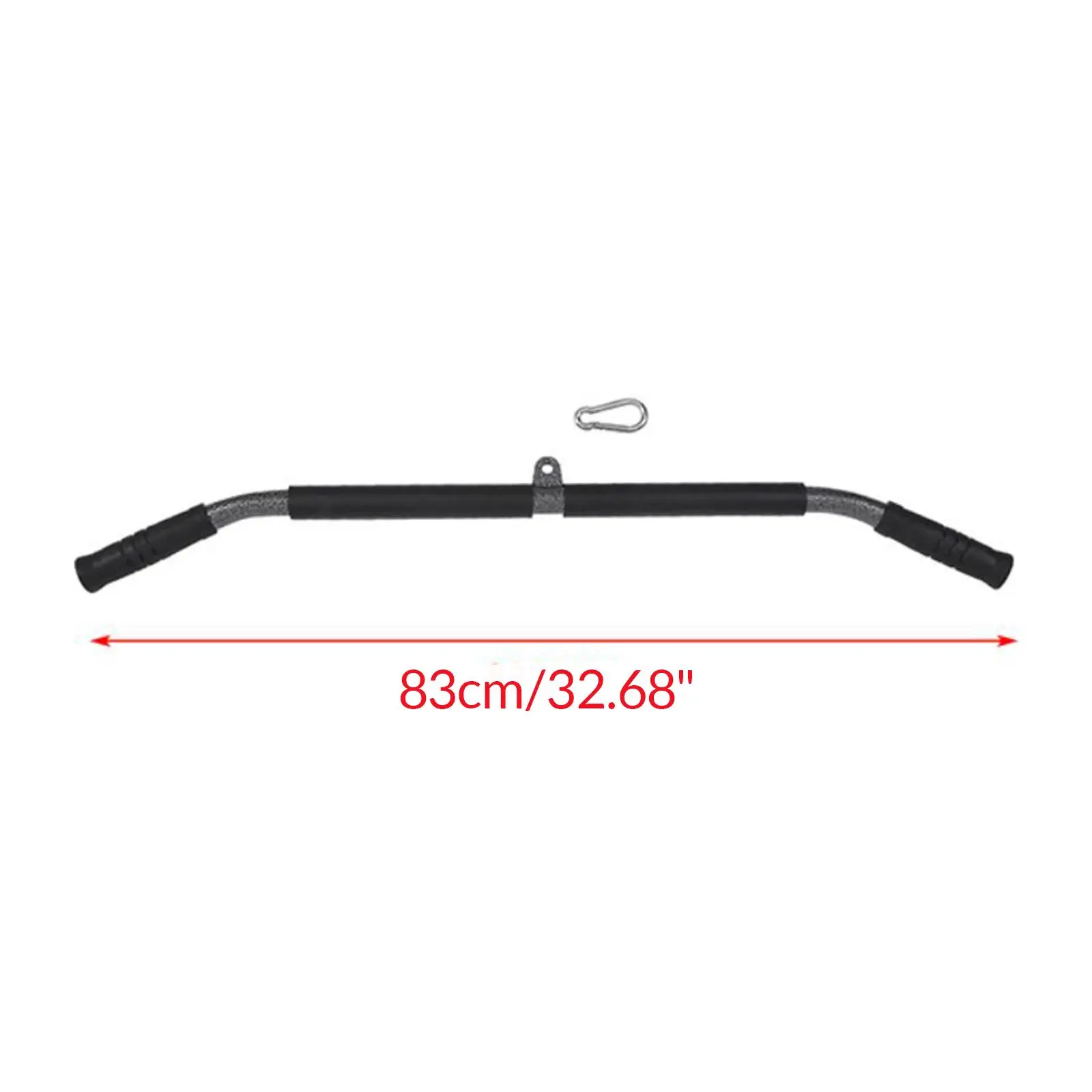 Black Fitness Straight Bar for Home Gym Training 8 Black Fitness Straight Bar for Home Gym Training - Image 8