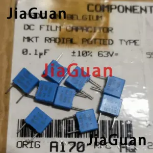Blue Film Capacitors Set 50x 0.1µF 63V