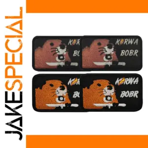 Vibrant Cartoon Beaver Embroidered Patch