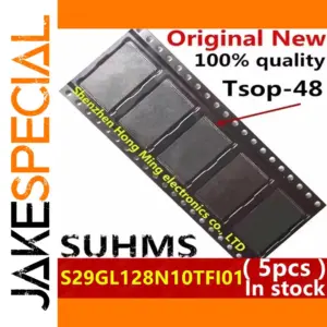 Set of Five S29GL128N10TFI01 TSOP-48 ICs