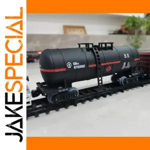 Black Oil Tank Train Carriage Model 1/87 Scale