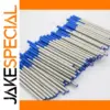 Set of 100 Blue Gel Ink Rollerball Pen Refills