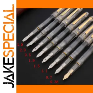 Transparent White Fountain Pen with 0.38mm Nib