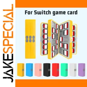 Vibrant Yellow 72-in-1 Switch Game Case