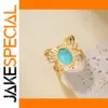 Stainless Steel Bohemian Turquoise Ring