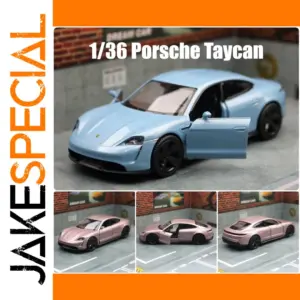Sky Blue 1/36 Porsche Taycan Diecast Model