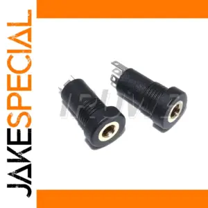 Set of 5 PJ-392A 3.5mm Stereo Audio Jack Sockets