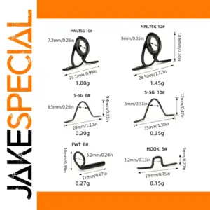 Stainless Steel Fly Rod Guide Set with Ceramic